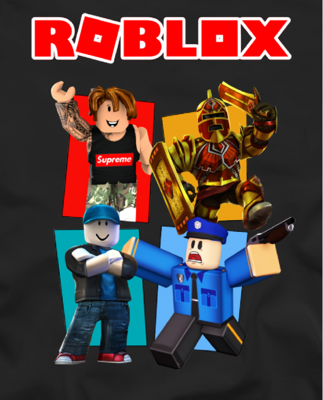 Marškinėliai Roblox   policeman and others